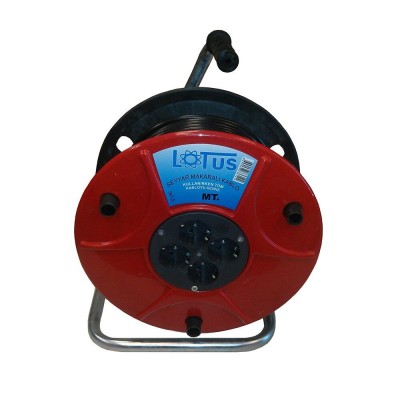 Lotus Makaralı Uzatma Kablo Seyyar Priz 3x2,5 35 Metre