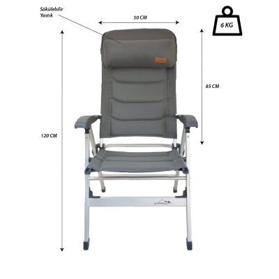 NURGAZ Campout Şezlong Sandalye (NG C150)