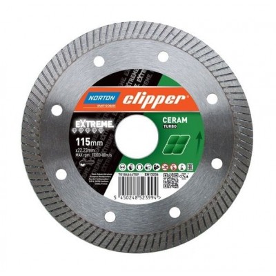 NORTON Vulcan 115 mm Seramik - Fayans için Elmas Testere (Temiz Kesimler için)