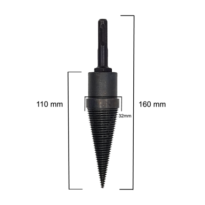 NEXON Şöminelik Kütük Yarma Ucu 160 mm (Matkap İle Kullanılır)
