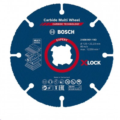 BOSCH Carpide Multi Whell Taşlama İçin Ahşap Kesme Diski 125 mm (Elmas Uçlu)