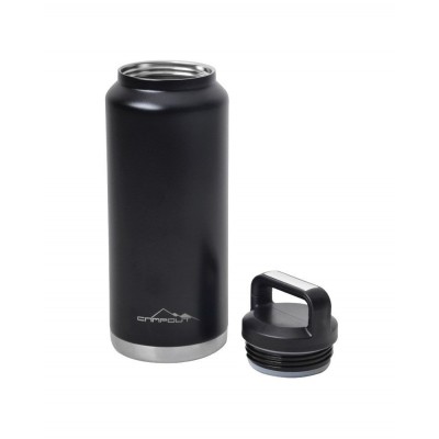 NURGAZ Campout Çift Katmanlı Termos Siyah 1000 ml (NG 163)