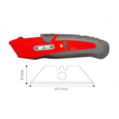 VIPTEC VT875142 Profesyonel 3 Kademeli Güvenlikli Maket Bıçağı