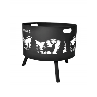 NURGAZ Geyik Desenli Orman Şöminesi (NG OSG)