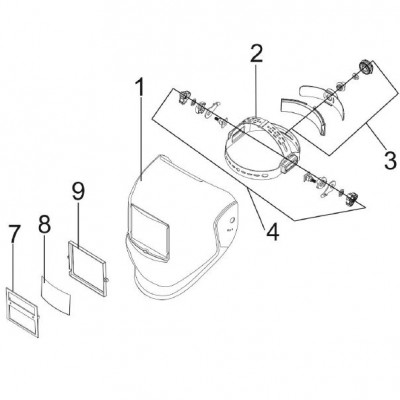 UNIARC Kolormatik Maske için İç Yedek Koruma Camı 100X63 mm