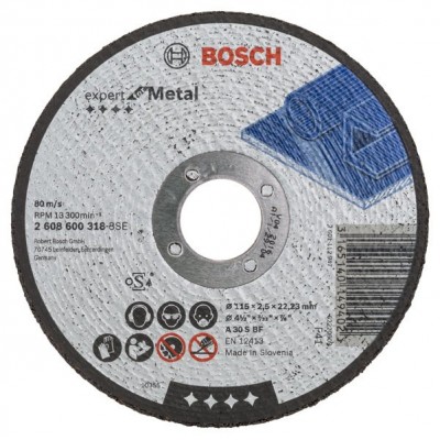 BOSCH 115x2.5 mm Metal Kesme Taşı (Expert For Metal)