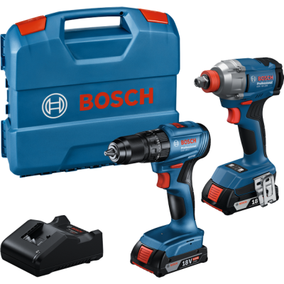 BOSCH GDX 18 V-285 + GSB 185-LI  2'li Akülü Matkap Ve Torklu Vidalama Seti