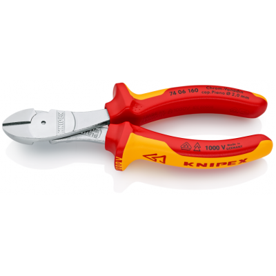 KNIPEX VDE 1000 Volt Ağır Hizmet Tipi Yan Keski 160 mm (7406160)
