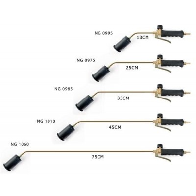 NURGAZ Propan Tav Ve Kaynak Takımı 57 mm Metal Başlıklı Tetikli 45 cm Boyun (NG 1010)