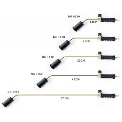 NURGAZ Propan Tav Ve Kaynak Takımı 57 mm Metal Başlıklı 75 cm Boyun (NG 1210)