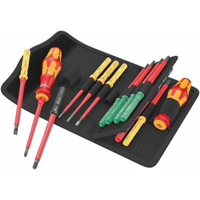 WERA KraftForm Kompact  VDE 17 Parça 1000 Volt İzoleli Tornavida Takımı (05006611001)