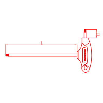 İZELTAŞ T Saplı Torx Alyan Anahtar T40 (4909 22 0040)