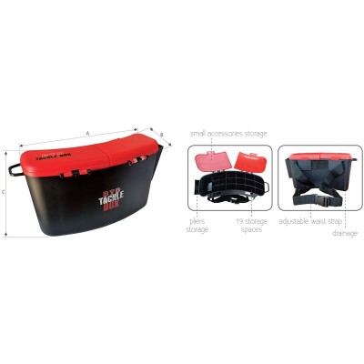 DTD With Waist Strap Tackle Box-Profi | Bel Askılı Balıkçı Malzeme Kutusu