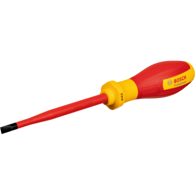BOSCH Profesyonel İzoleli 1000 Volt 6.5 x 125 mm Düz Tornavida (1600A02NC4)