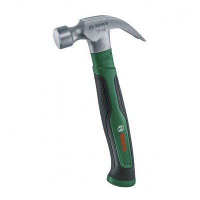 BOSCH 340 gr Orta Boy Yuvarlak Başlı - Çatal Ağızlı Çekiç 12 OZ