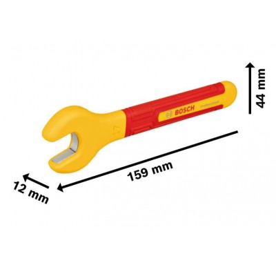 BOSCH Profesyonel İzoleli 1000 Volt Çatal Ağız Tek Anahtar 17 mm (1600A02NF2)