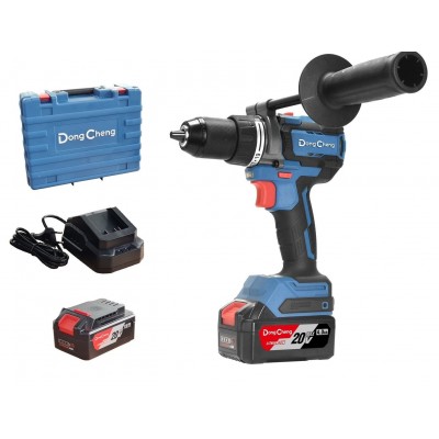DONG CHENG DCJZ20160i Şarjlı Darbeli Matkap 20 Volt 4 Amper Çİft Akülü