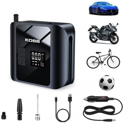 KOBB KB420 Şarjlı Dijital Lastik Şişirme Pompası 150 PSI