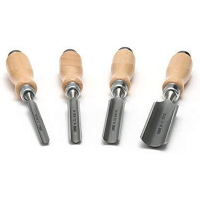 NAREX 863510 Wood Line Oluklu Iskarpela Seti 4 Parça