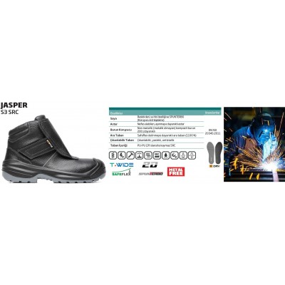 EXENA JASPER S3 SRC Kaynakçı İş Botu (Numara Seçiniz)