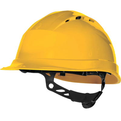 DELTAPLUS Quartz Up 4 Vida Ayarlı Sarı Baret