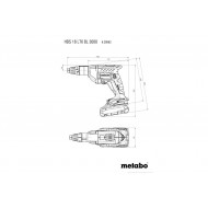 METABO HBS 18 LTX BL 3000 Akülü Alçıpan Vidalama 18 Volt 2.0 Ah