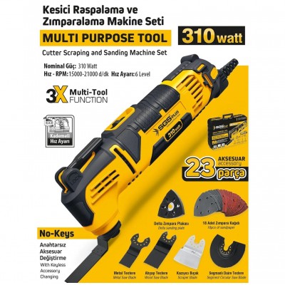 SGS 5255 Çok Amaçlı Raspa Makinası 310 Watt