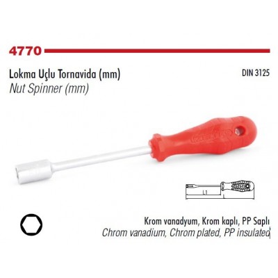 İZELTAŞ Lokma Tornavida 13 mm (4770190130)