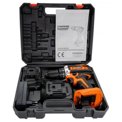 Max Extra MX1815 Şarjlı Matkap Vidalama Çift Akülü 18 Volt 1,5 Amper