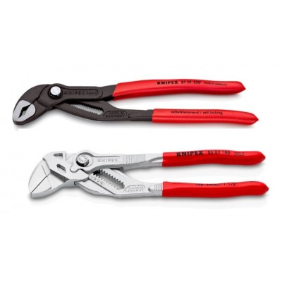 KNIPEX 2'li Fort Pense Seti Cobra+Rekor Tutucu Çeneli (003120V03)