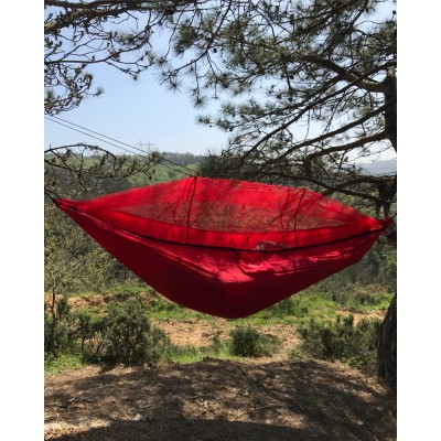 NURGAZ Kırmızı Cibinlikli Hamak (NG CHMK)