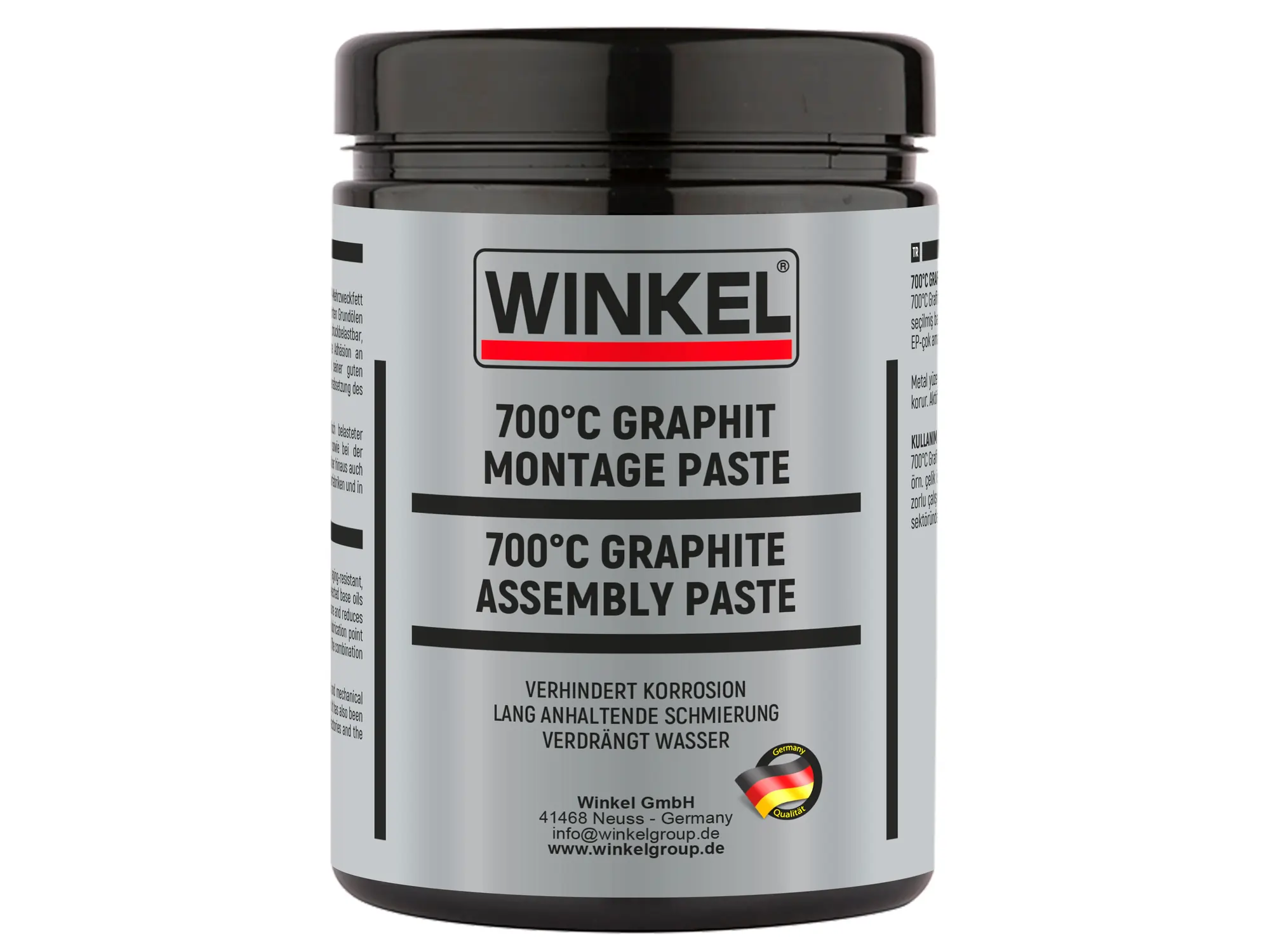 WINKEL 150218 Yüksek Isı Gres Yağı - Graphit Montage Paste 700 °C Derece 1 kg