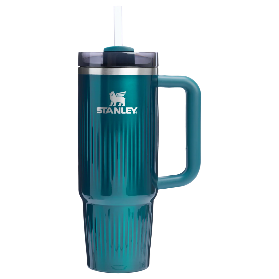 Stanley Quencher Fluted Pipetli Termos 0.89 Lt - Açık Mavi