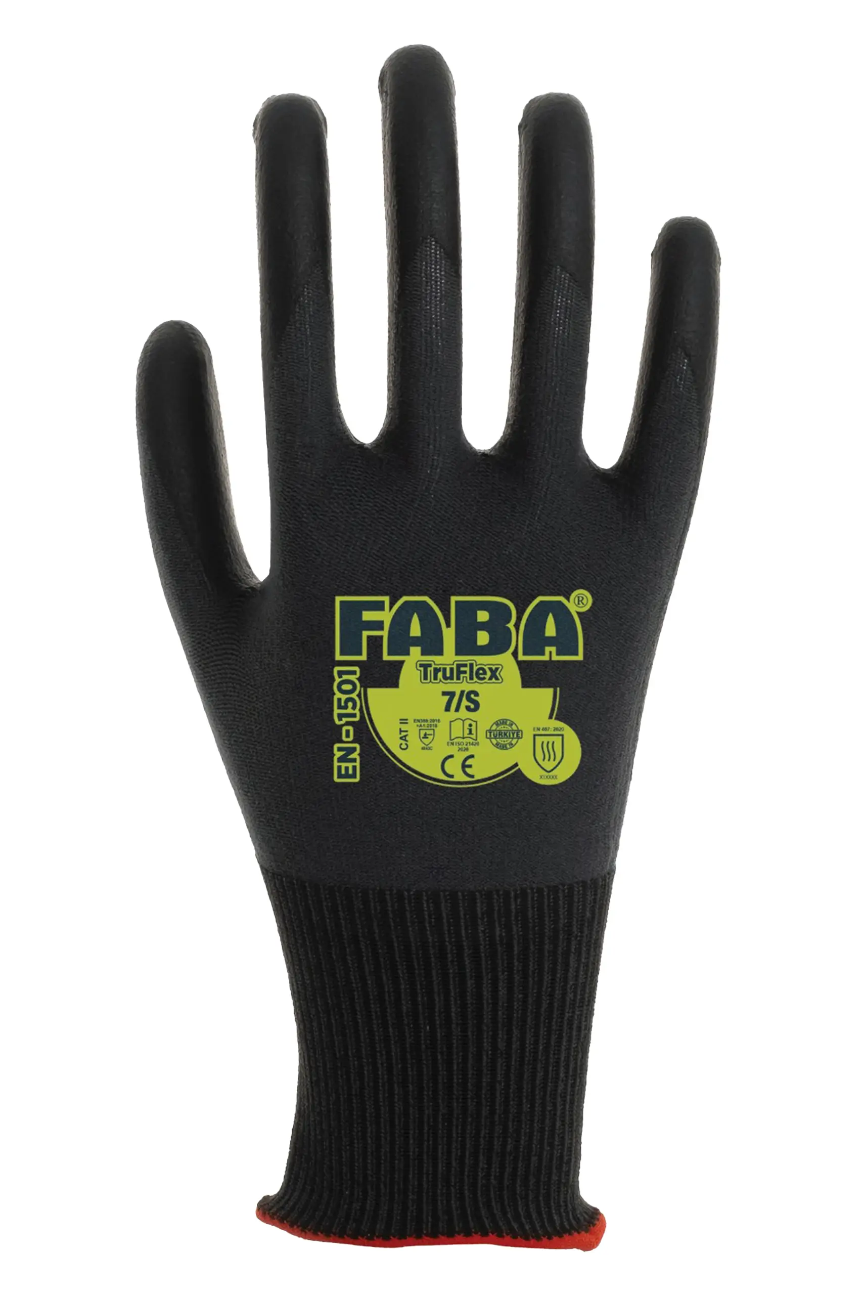 FABA TruFlex EN-1501 Köpük Nitril Kaplı Naylon Örme İş Eldiveni