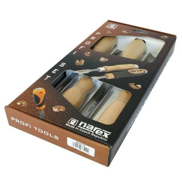 NAREX Wood Line Oluklu Iskarpela Seti 4 Parça 863510 