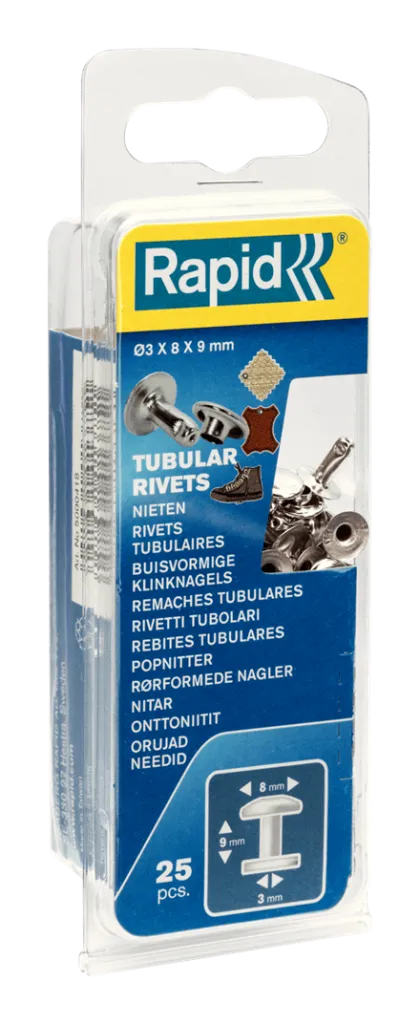 Perçin Boru Şekilli 8x3x9 mm Çap 8x3 Alüminyum (1 Pkt/25 Adet)