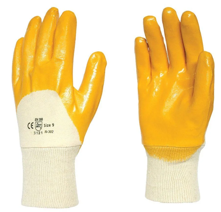 Sarı Latex İşçi Eldiveni