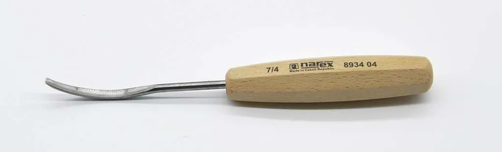 NAREX 893404 Wood Line Bükülmüş Oluklu Ahşap Oyma Iskarpelası 4x90 mm