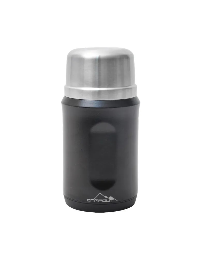 NURGAZ Siyah Yemek Termosu 600 ml (NG 172-S)