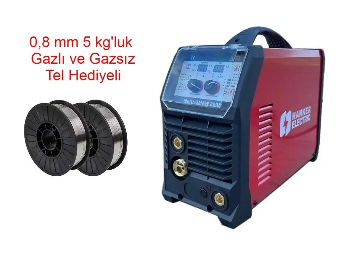 HANKER MIG 200 S İnverter 220 Volt Çanta Gazaltı Kaynak Makinası