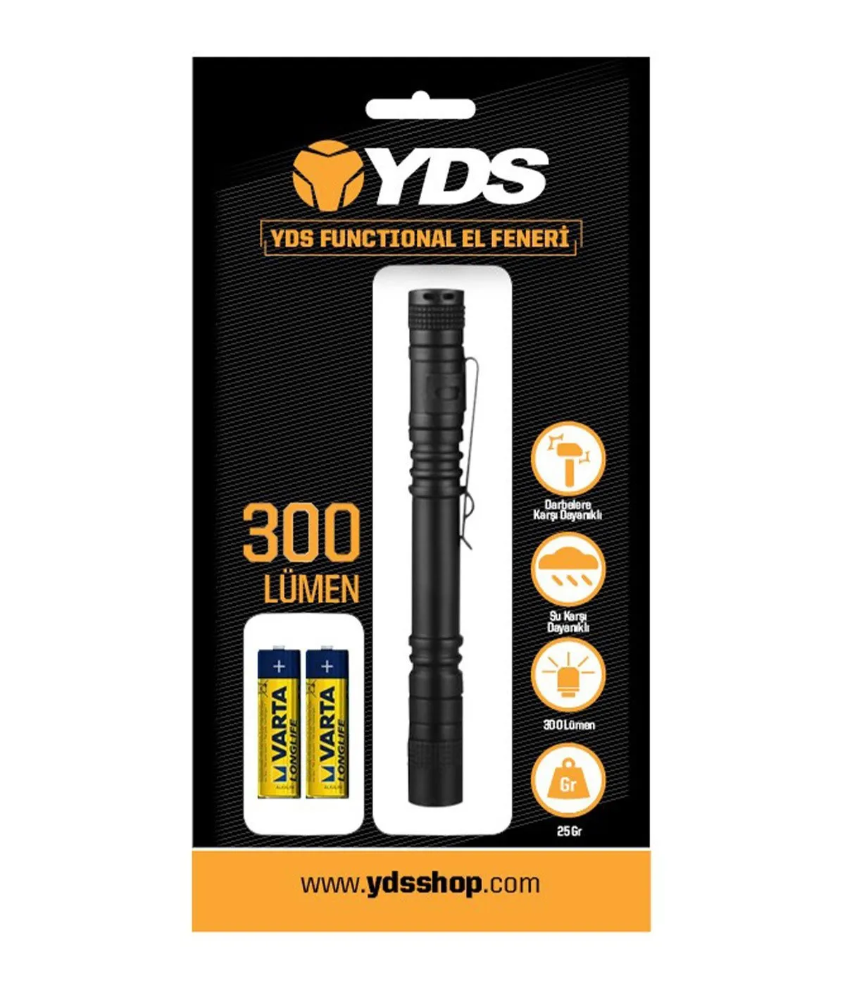 YDS Tactical Penlight Kalem Tip El Feneri