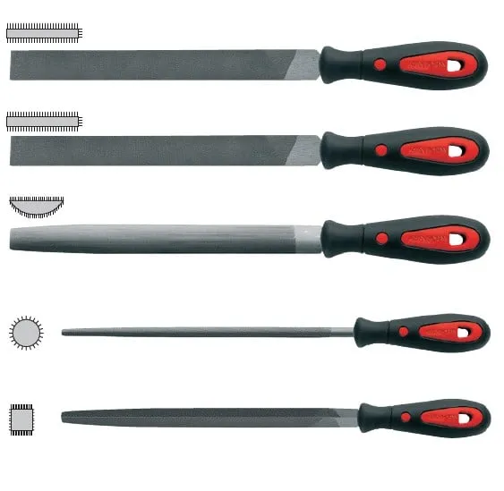 CETA-FORM J72-1051A Eğe Takımı 10'' 250 mm(Kombinasyon A) 5 Parça