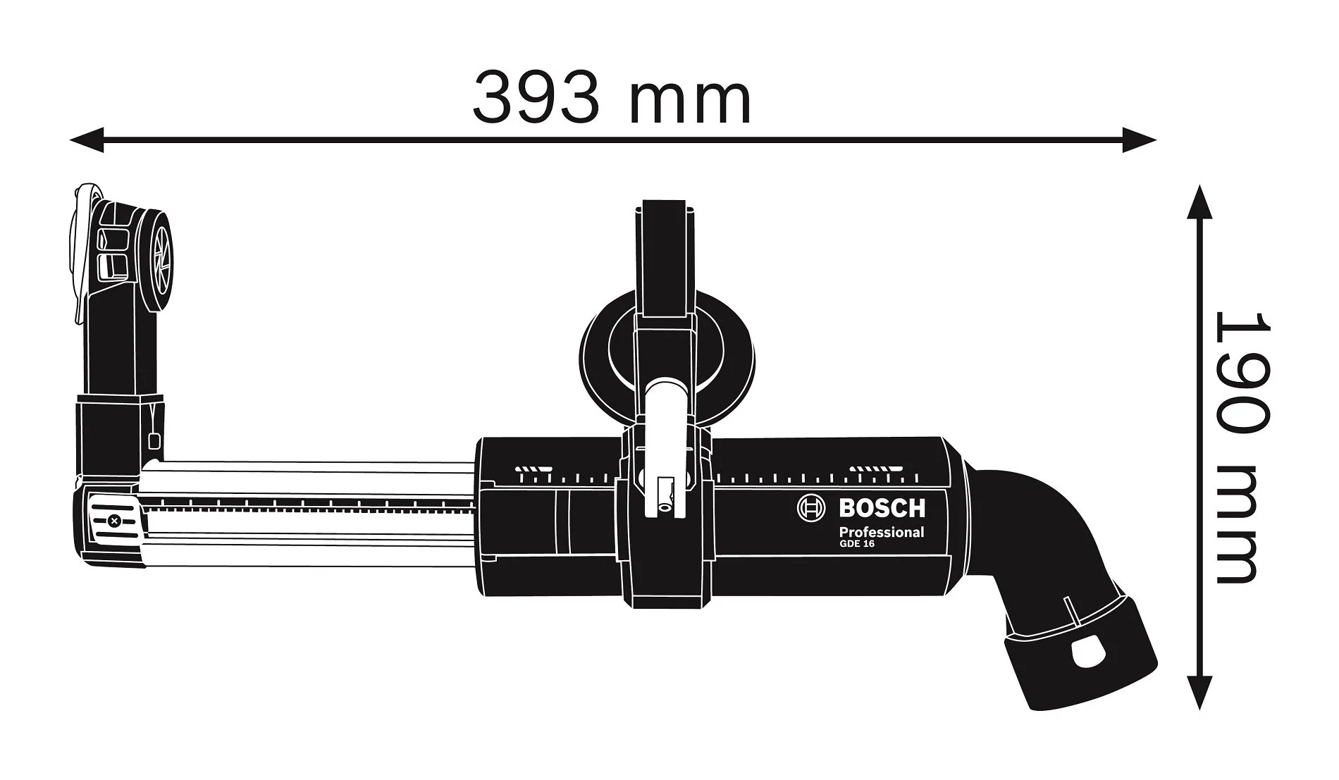 BOSCH GDE 16 Plus Kırıcı Deliciler İçin Toz Emme Adaptörü