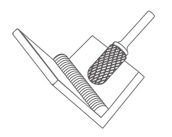 DW C Tipi Yuvarlak Başlı Silindir Elmas - Karbür Kalıpçı Freze Ucu 4.0 mm (Dremel Uyumlu) 
