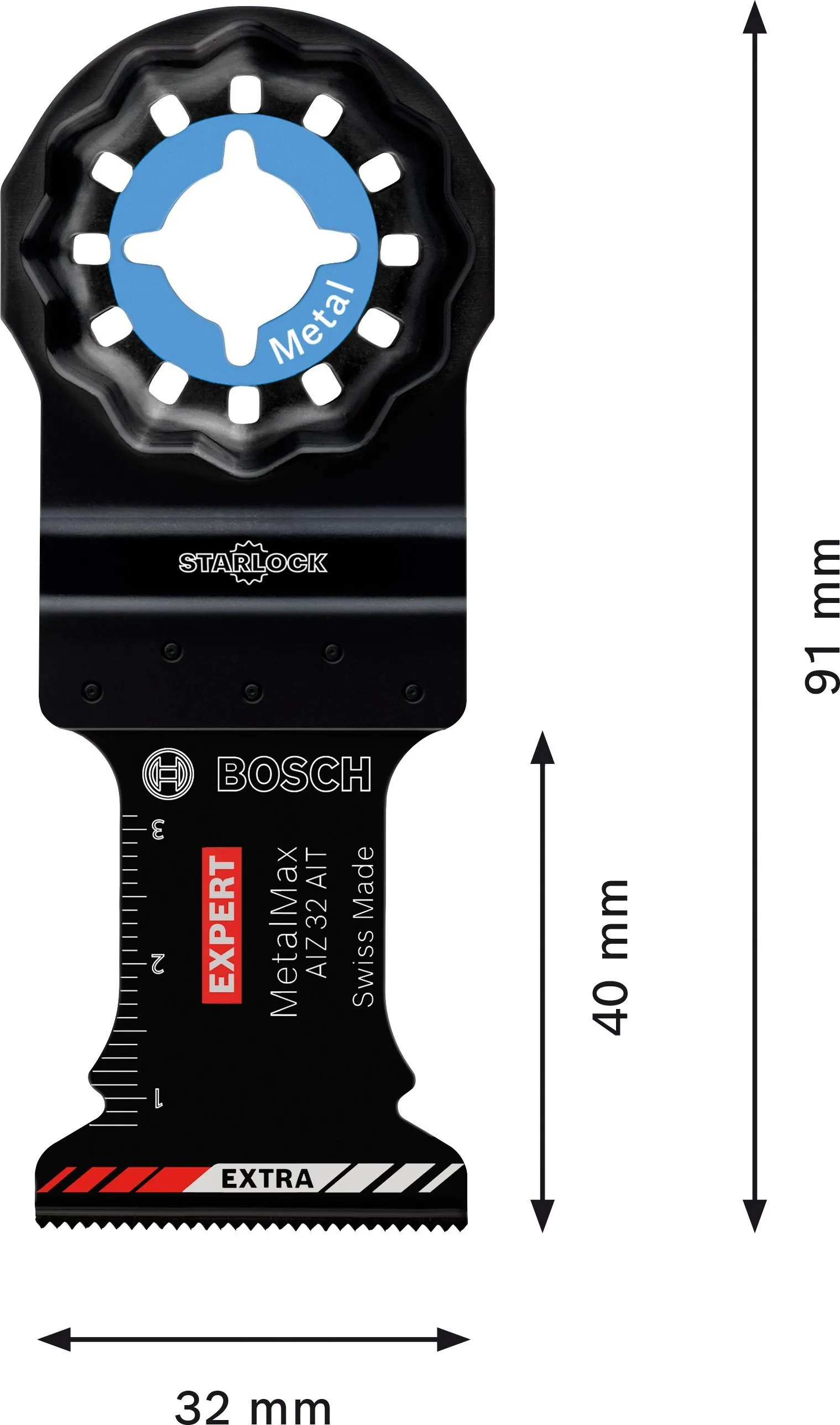 BOSCH Expert MetalMax AIZ 32 AIT Metal Raspa Bıçağı(10)
