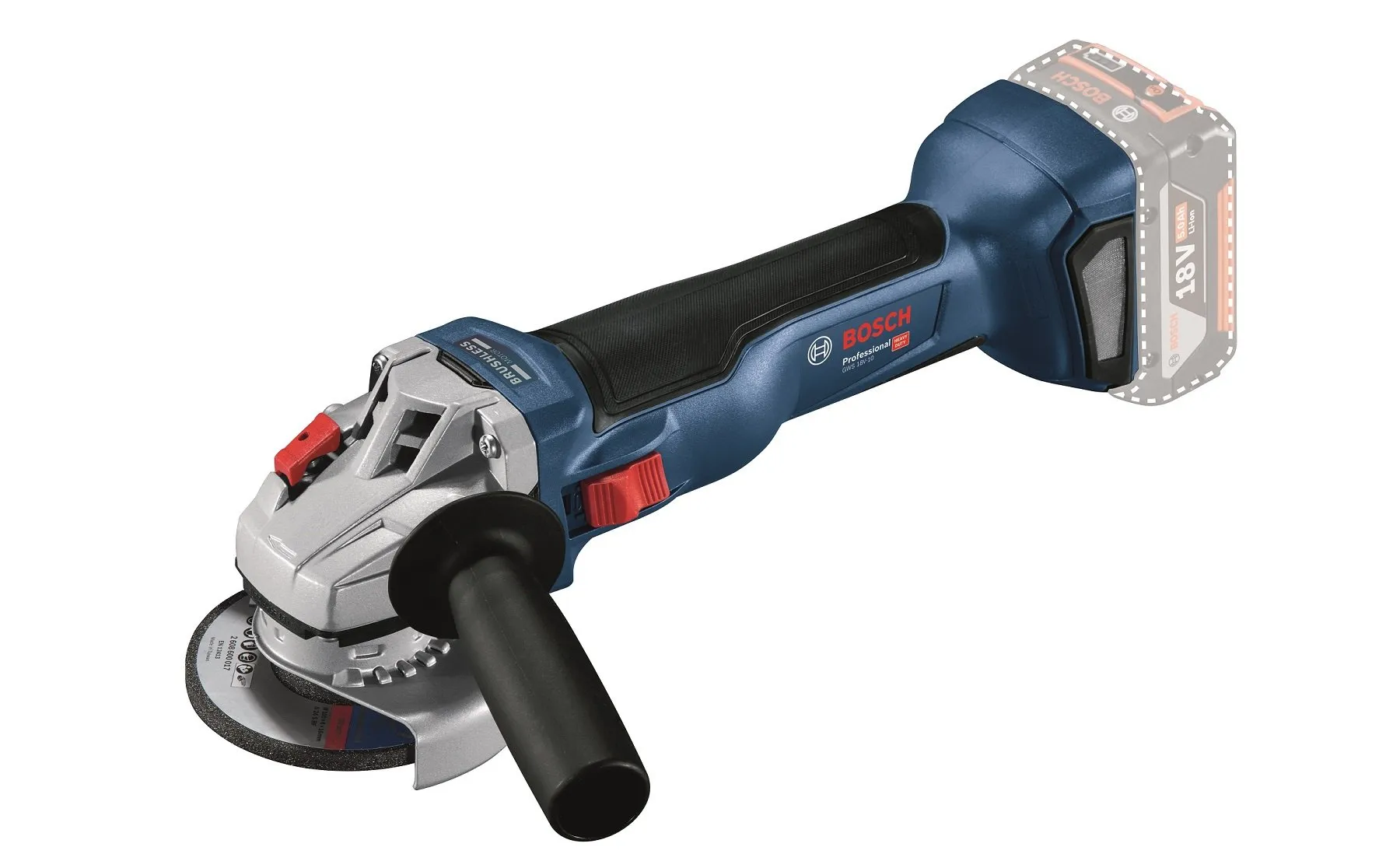 BOSCH GWS 18V-10 Akülü Taşlama 125 mm (Akü ve Şarj Aleti Hariç)