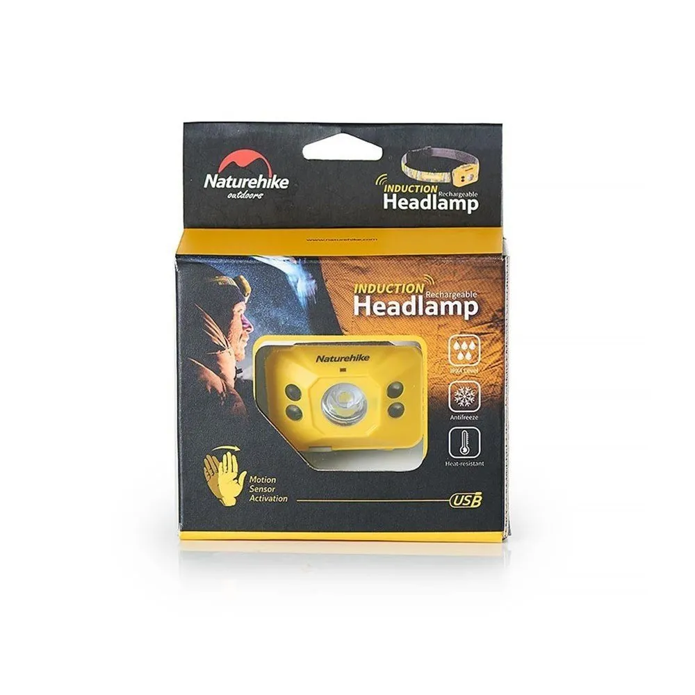Naturehike USB Şarjlı LED Kafa Lambası (1200mAh) Sarı