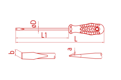 İZELTAŞ Düz Kraft Tornavida 3x80 (4100 17 0380)
