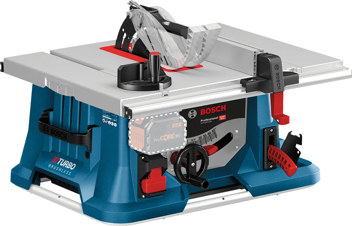 BOSCH GTS 18V-216 Akülü Tezgah Tip Yatay Daire Testere 18 Volt 216 mm (Akü ve Şarj Aleti Hariç)