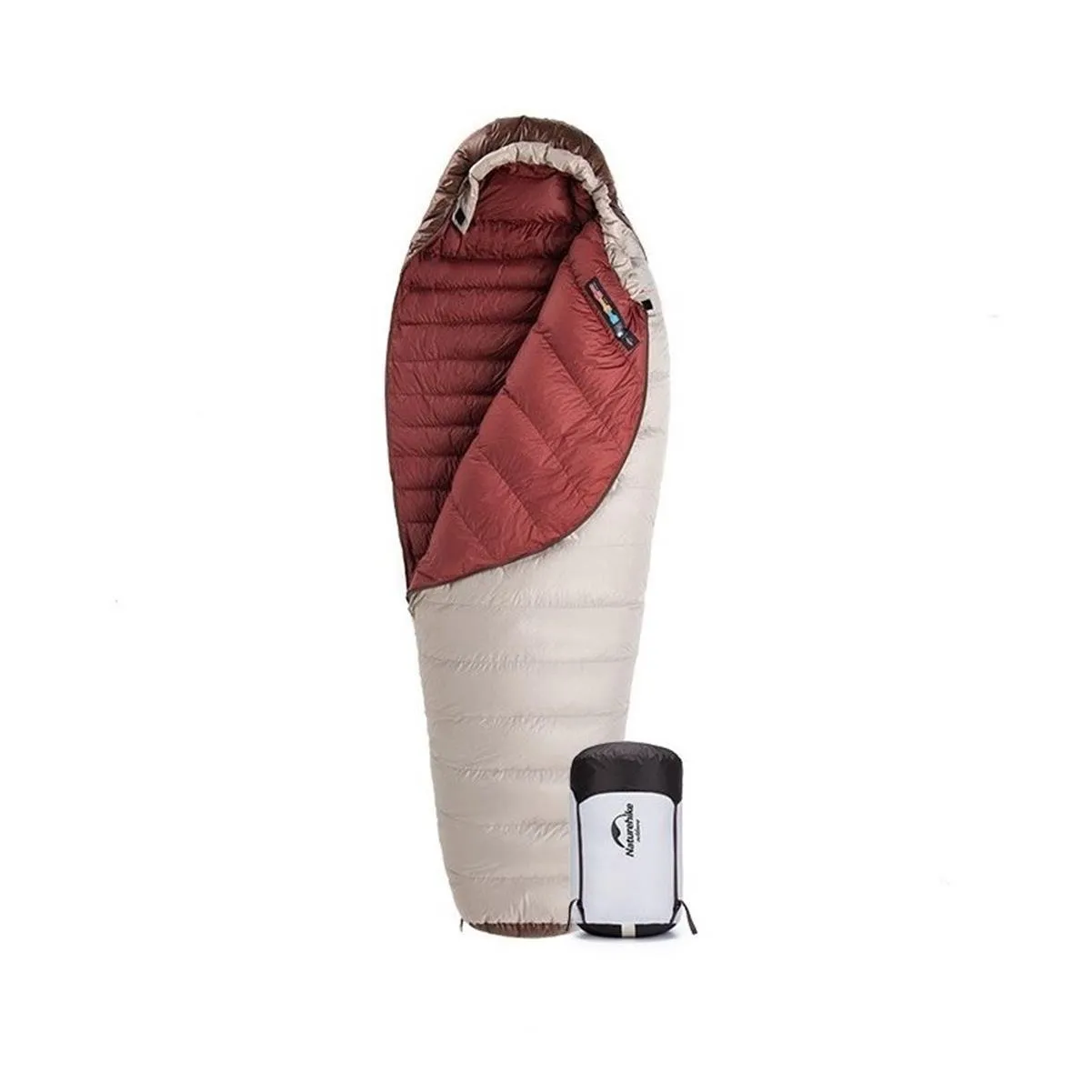 Naturehike XL/800G Snowbird Ördek Tüyü Mumya Uyku Tulumu -22°C